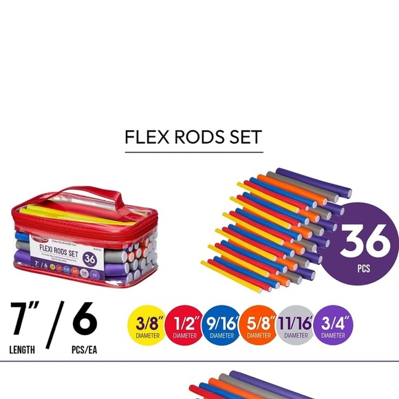 Flexi-rod Set (Heatless Hair Curlers) - Picture 4 of 4